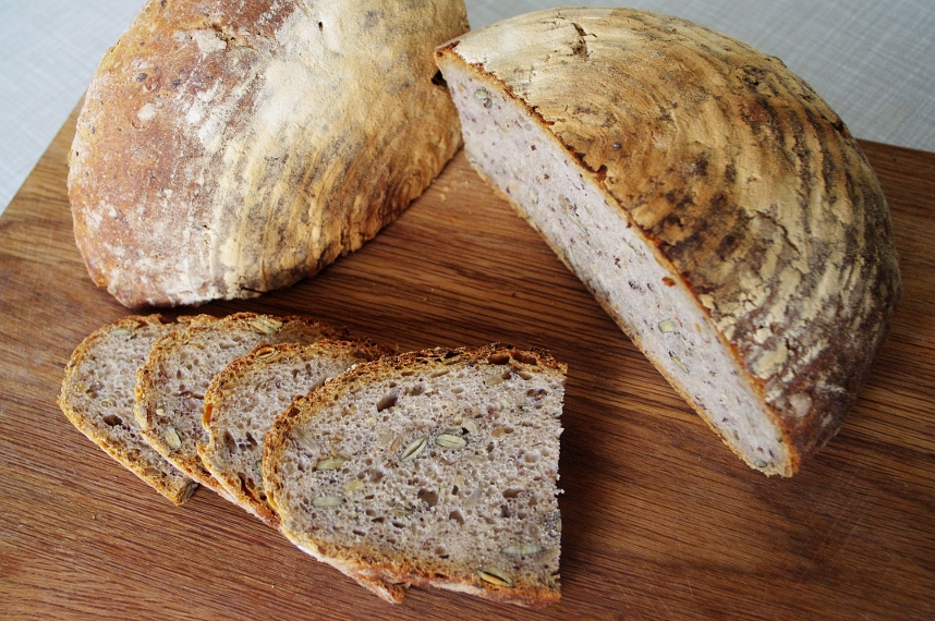 Koernerbrot mit Poolish